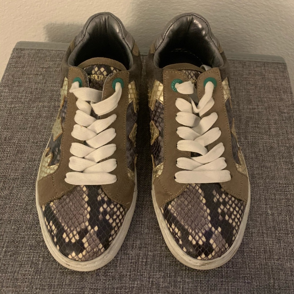 Snake print shoes
